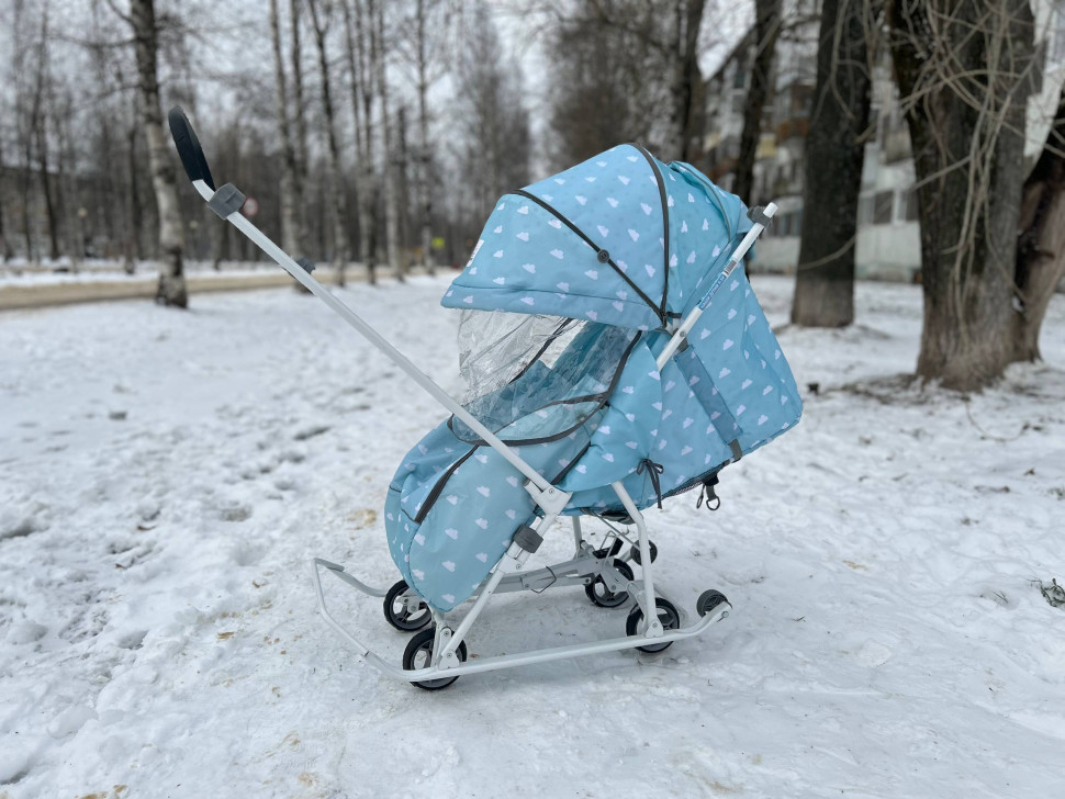 Санки наши детки 2 голубой