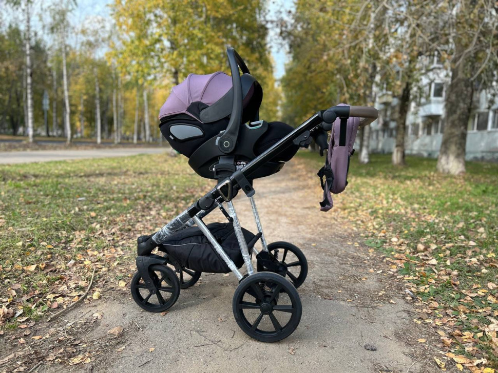 Коляска Luxmom F11 3в1 Розовый