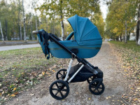 Коляска Luxmom F11 3в1 Голубое озеро