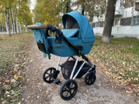 Коляска Luxmom F11 3в1 Голубое озеро