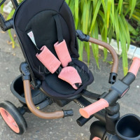 Коляска трехколесная Luxmom 3123 розовый