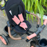 Коляска трехколесная Luxmom 3123 розовый