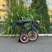 Коляска трехколесная Luxmom 3123 розовый