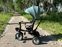 Коляска трехколесная Luxmom 3123 зеленый