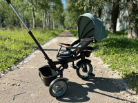 Коляска трехколесная Luxmom 3123 зеленый