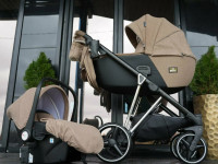 Коляска Luxmom F1 3в1 Коричневый