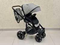 Коляска Luxmom F2 3в1 Экокожа Серый