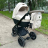 Коляска Luxmom F2 Экокожа 2в1 Бежевый