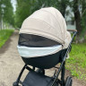 Коляска Luxmom F2 Экокожа 2в1 Бежевый