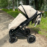 Коляска Luxmom F2 3в1 Экокожа Бежевый