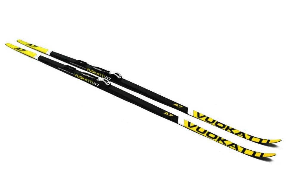 Лыжный комплект VUOKATTI 150 NNN Step-in (Step) черно-желтые