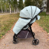 Коляска Luxmom 3102 Серый/бирюзовый