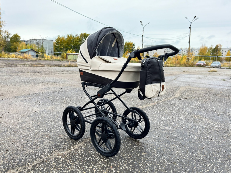 Коляска 2в1 Cobabe классика, Бежевый