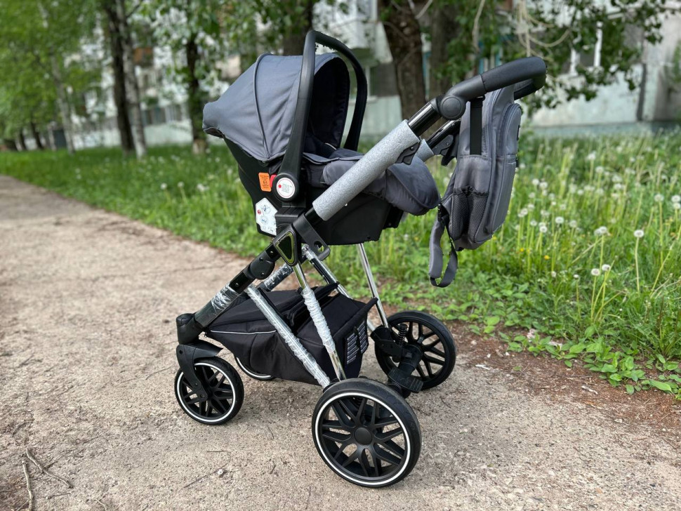 Коляска Luxmom F1 3в1 Серый