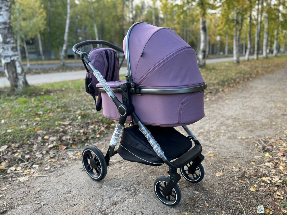 Коляска Luxmom 560 3в1 Фиолетовый